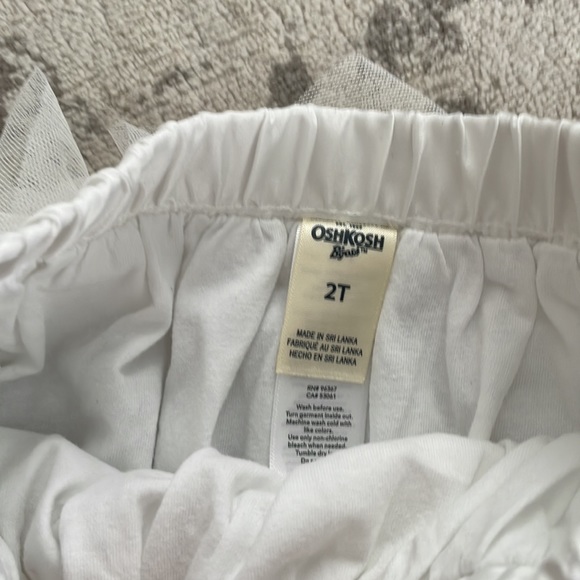 2T OshKosh white tutu - Picture 3 of 3